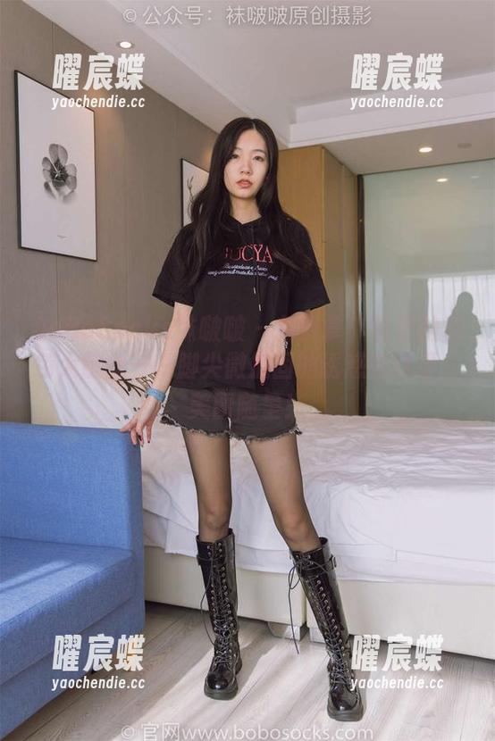 BoBoSocks袜啵啵 - 免费拿！稚予的棕色大腿丝——脚尖微加固的诱惑在这里，美图随呈！